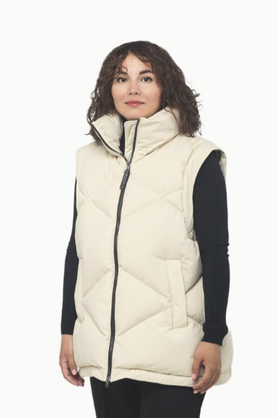 Пуховик Грета SkyStretch Goose (Женский; 44; Светлый Беж)
